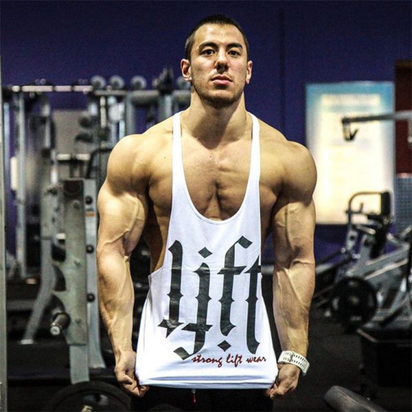 

men's sports loose vest exercise strap i-shaped vest fitness healthy beauty training camiseta sin mangas deporte hombre, Black;blue