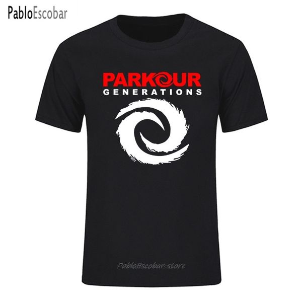 

new parkour generations movement sportser theme men's size 4xl 5xl short sleeve cotton t-shirt man t shirt
