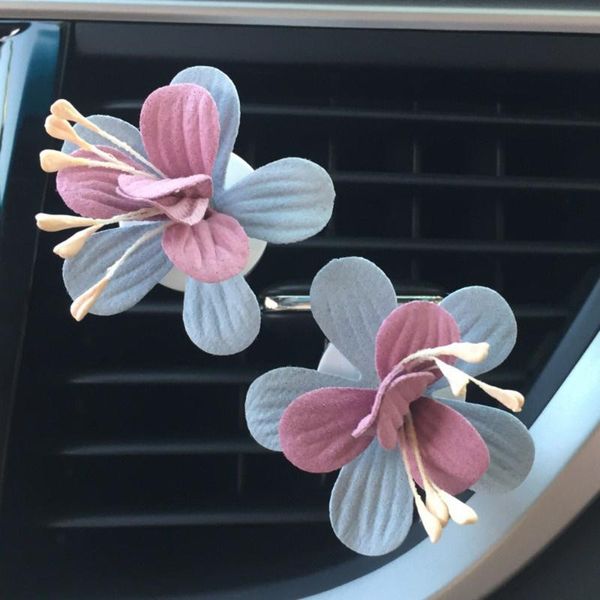 

car perfume clip butterfly flower air outlet freshener fragrance car flavor smell auto inside vent decoration accessories gifts