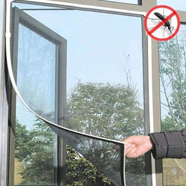 

mosquito net anti window self-adhesive flyscreen curtain insect bug mesh screen home with tape