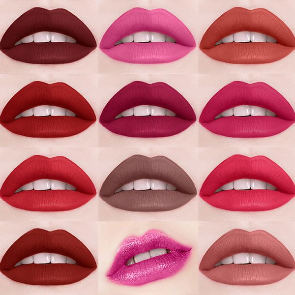 

lip gloss matte long lasting waterproof moisturizing 12 color liquid lipstick makeup tslm1