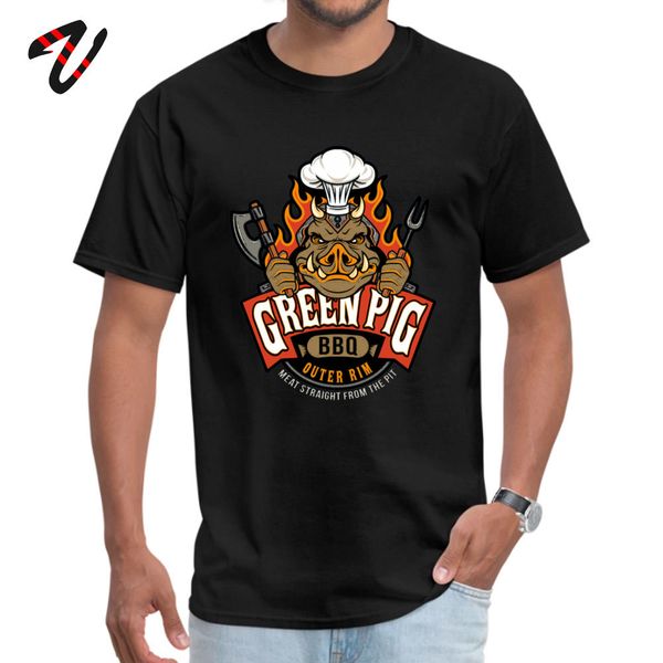 

student t-shirt teen wolf funny green pig bbq t shirt group clothing tshirt drop shipping men streetwear