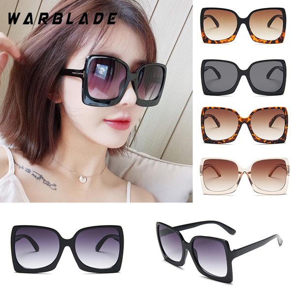 

warblade 2020 new oversized square women sunglasses black glasses retro mirror sun glasses oculos feminino uv400, White;black