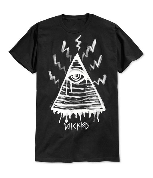

ring of fire mens wicked pyramid graphic t-shirt bkb s 840587139270 present casual tee shirt