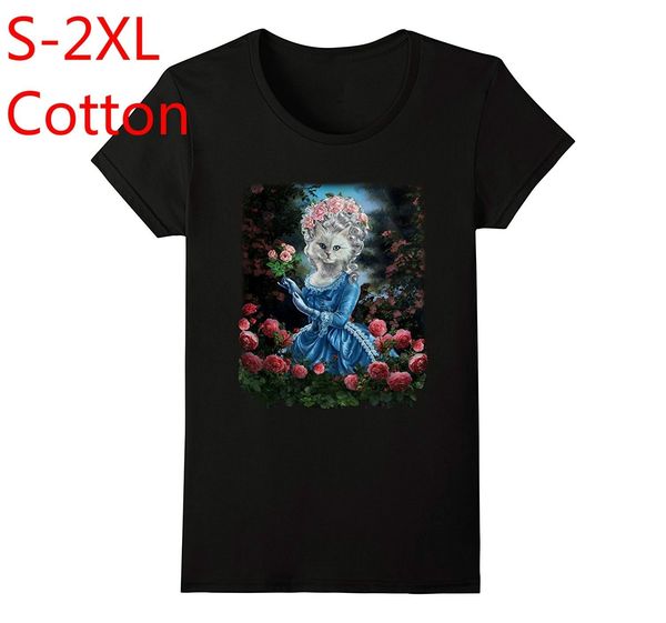 

female t-shirt cat impersonate marie antoinette queen of france