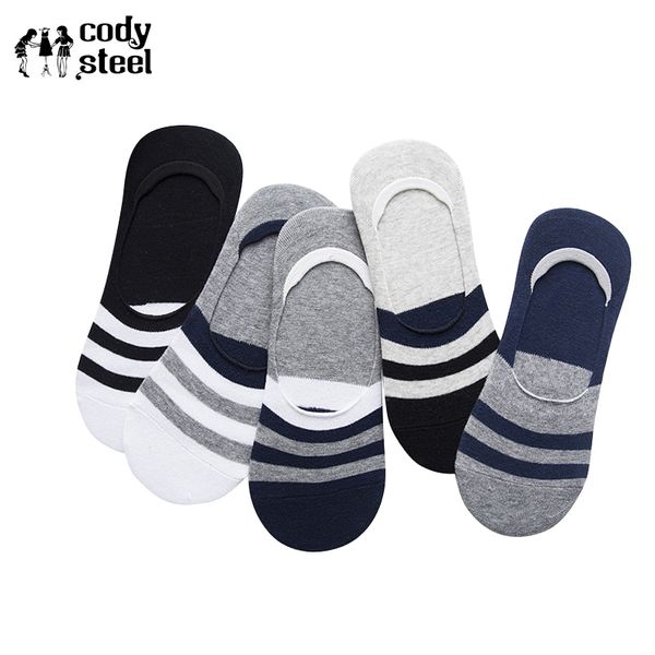 

cody steel summer men socks cotton shallow mouth casual man invisible socks solid color stripe male boat 3pairs/lot, Black