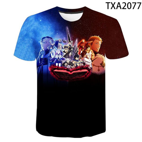 

boy girl anime black clover cool 3d print shirts kawaii harajuku humor men clothing