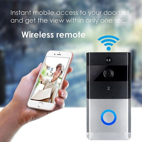

smart home security video surveillance wireless wifi remote voice color video intercom 1080px720p video doorbell