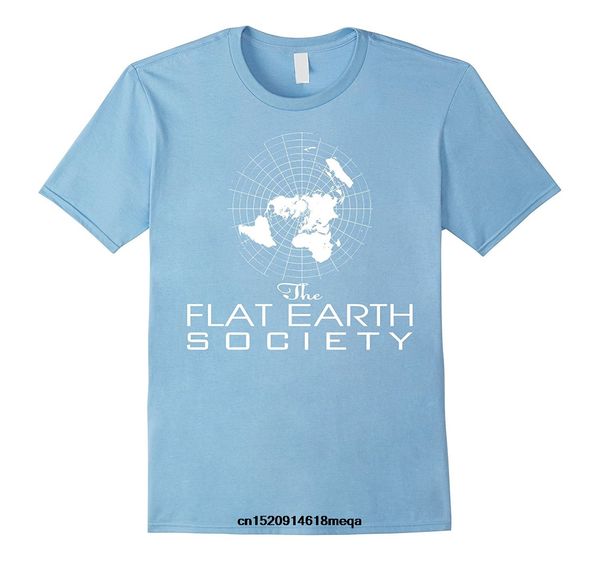 

flat earth society t shirt gift cotton cool funny classic