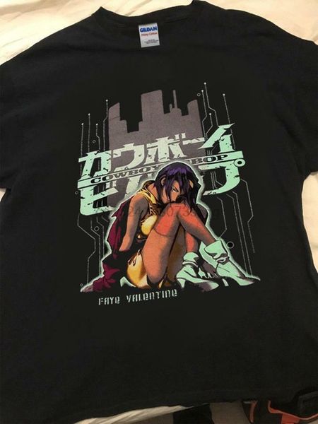 

ковбой бибоп футболка faye valentine аниме мультфильм spike spiegel vtg