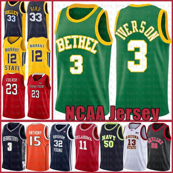 

iverson ncaa bethel high school kyrie stephen 30 curry irving dwyane 3 wade lebron 23 james basketball jersey leonard russell 0 westbrook, Black