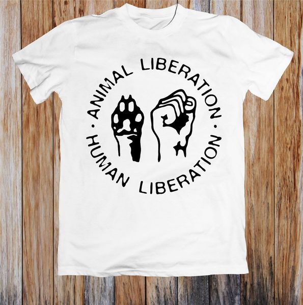 

освобождение животных human liberation unisex футболка цифровая печатная tee shirt