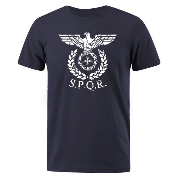 

men t-shirt spqr roman gladiator imperial golden eagle 2019 summer t shirt mens casual short o-neck t-shirts harajuku tees, White;black