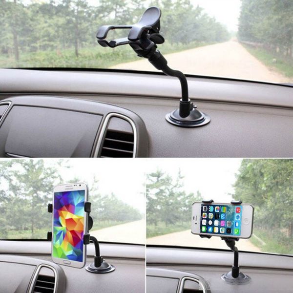 

dual clip car mount holder 360 degree car windshield mount cell phone holder bracket stands stander suction cup for gps mobile phone iphone
