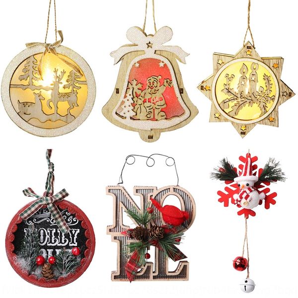 

wooden snowflake star round elk dressing props christmas ornaments wooden luminous snowflake star round elk dressing props pendantluminous p