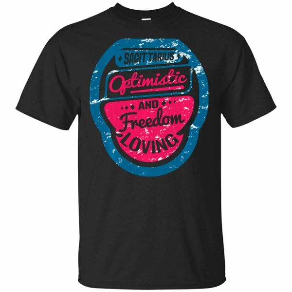 

vintage sagittarius oftimistic zodiac sign gift black, navy t-shirt s-3xl fashion tee shirt