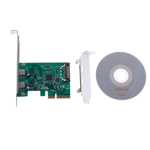 

2port 10gb / с usb3.1 type-c pci express pci-e адаптер карты разъем для пк