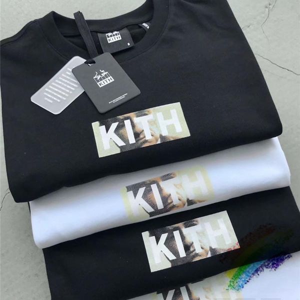 

new kith godfather t shirt men women 1:1 tees hip-hop skateboard kith t-shirt, White;black