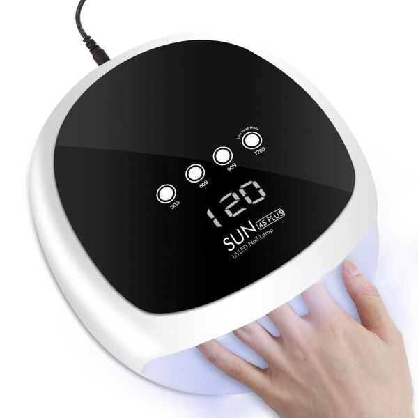 

dmoley 52w uv lamp 24 pcs leds nail dryer lamp for nails with 30s/60s/90s/120s button nail dryer dual perfect thumb solution