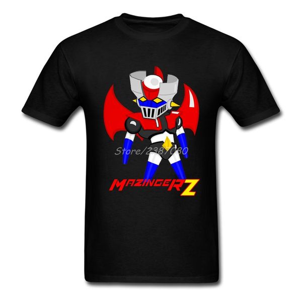 

mazinger z t shirt custom short sleeve men's t-shirt hiphop kpop big size cotton funny t shirts