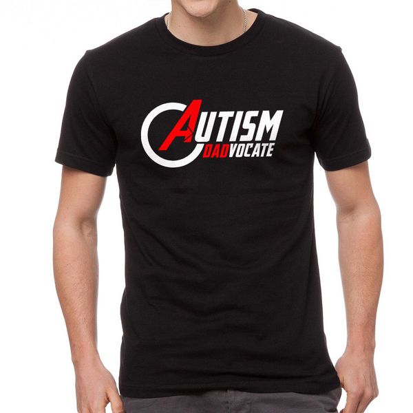 

autism dadvocate awareness men's black t-shirt new sizes s-2xlnew t shirt spring summer