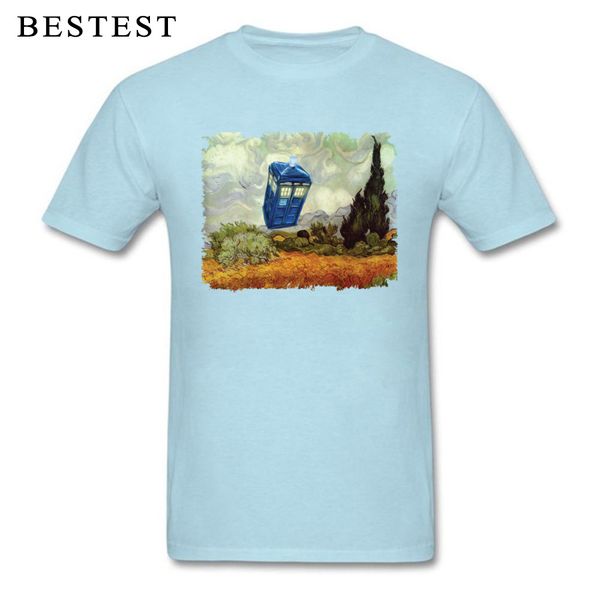 

vincent & the doctor summer t shirts for men 100% cotton tee shirt short sleeve new coming crew neck doctor who painting t-shirt