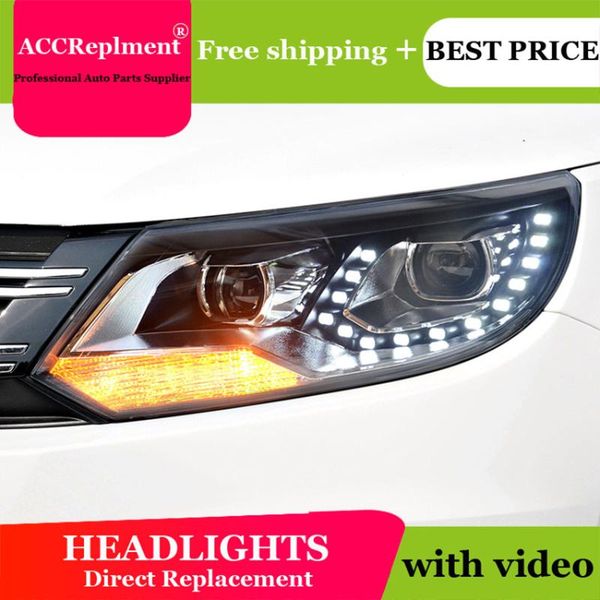 

auto pro 2012-2020 for vw headlights car styling q5 bi xenon lens led drl14 high brightness led xenon h7 parking