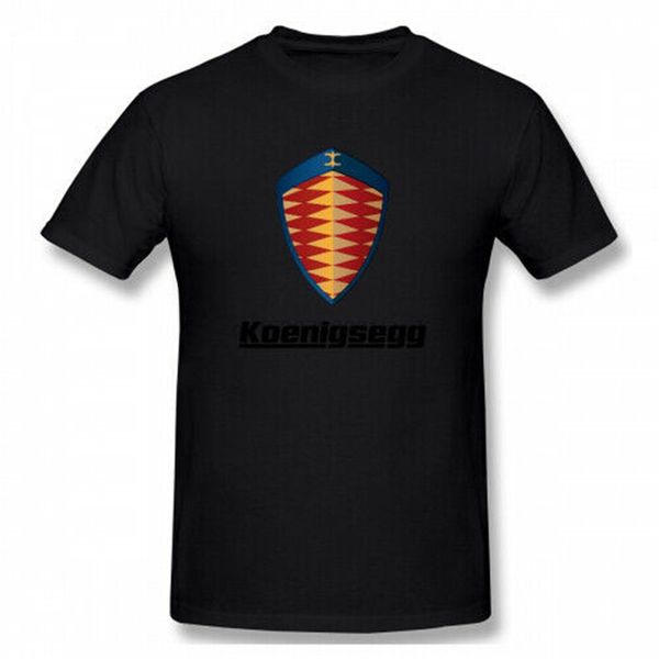 

mens короткий рукав прохладный koenigsegg logo футболка фитнес tee shirt
