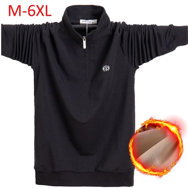 

autumn winter men hoodies sweatshirt cotton male casual business pullovers solid color plus size m-6xl ,ga469, Black