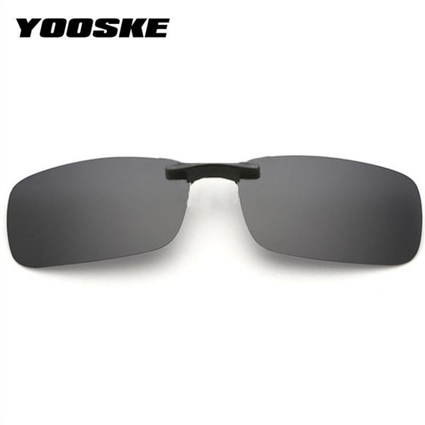 

yooske polarized clip on sunglasses men driving sun glasses women night vision lens anti-uva uvb glasses flip up eyeglasses, White;black