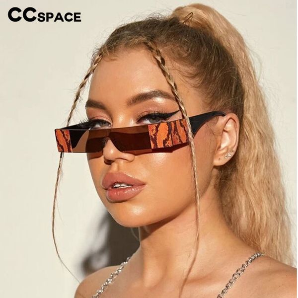 

49078 rimless snakeskin small sunglasses men women fashion shades uv400 vintage glasses, White;black