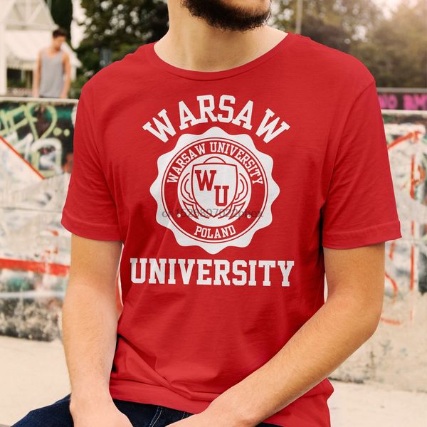 

warsaw university logo t-shirt (all colours and sizes available) men t shirt