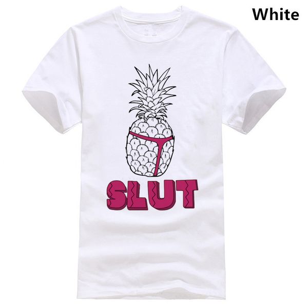 

mens fashion designer t shirt pinapple slut tee j180m-omg37