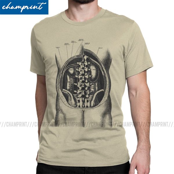 

почек и толстой кишки анатомия диаграмма футболки для мужчин смешные t-shirt тела человека внутренние органы тройник с коротким рукавом одеж