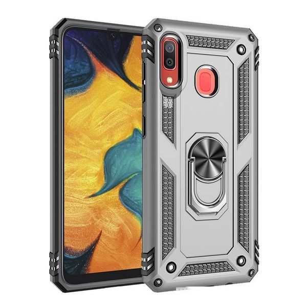 

heavy duty extreme car magnet armor case for samsung a30 shockproof cover ring stand with 360 metal ring