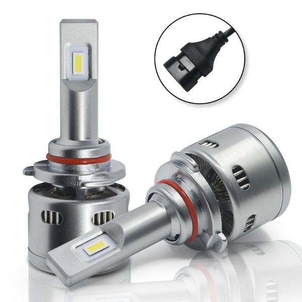 

1set*v3 h4 led headlight bulb 3500lm 42w 6000k led headlight automotive replacement