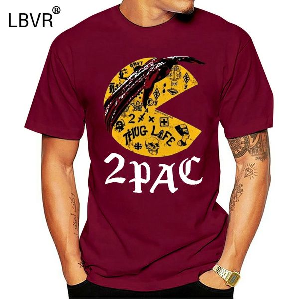 

pacman 2pac graphic men funny t-shirt cotton cool