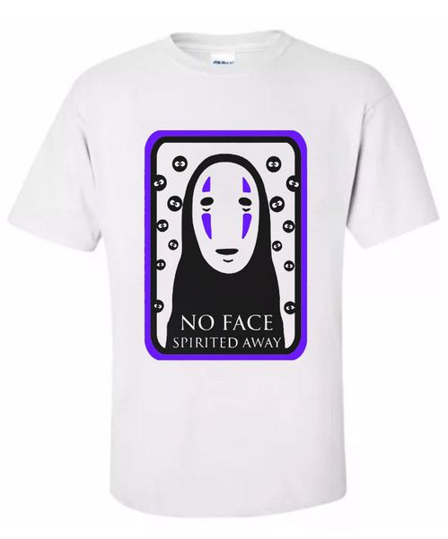 

casual printing tee spirited away-'no face' anime t shirt 'all sizes