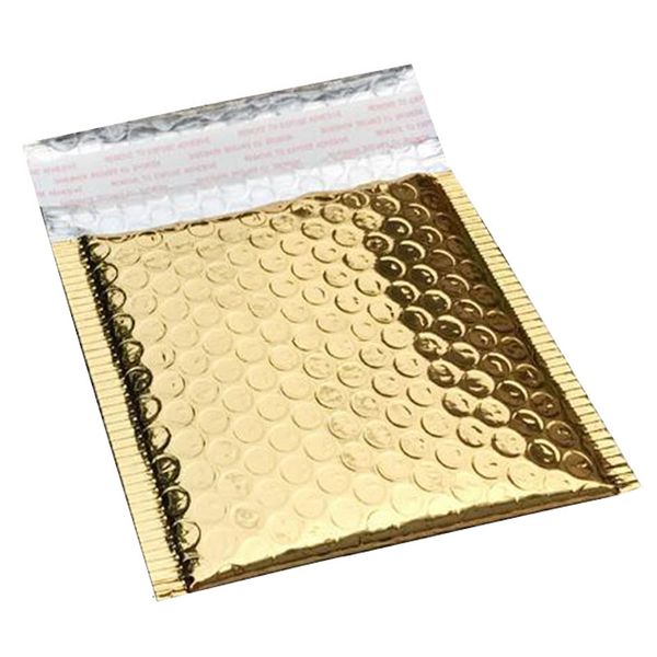

christmas decorations 40pcs bubble postage bags envelopes package birthdays bright surface gifts bag 15x13cm+4cm (gold)