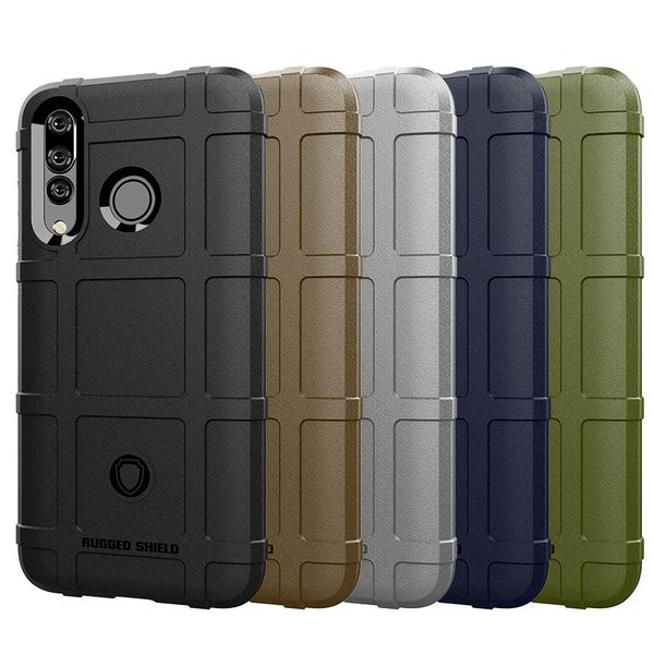 

full coverage shockproof soft silicone case armor matte cover anti knock shell for huawei nova 4 heavy duty army style