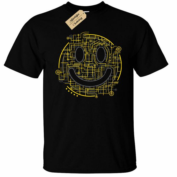 

electric smily t-shirt mens happy face happy rave 80's 90's acid dance