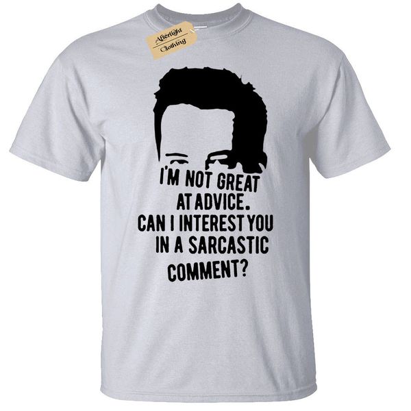 

chandler not great at advice mens t-shirt s-3xl friends sarcasm