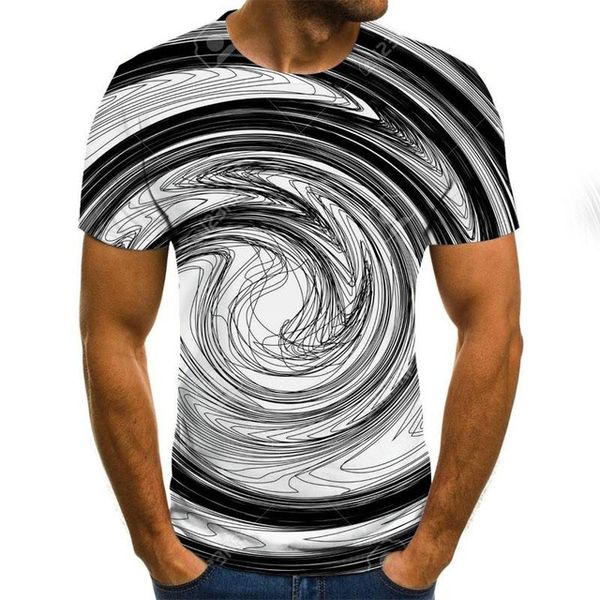 

summer colorful summer fun rotating pattern street clot 3d print shirts plus size anime graphic men clothing