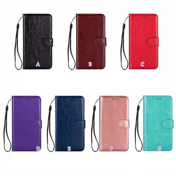 

case for iphone 11 5.8 6.1 6.5 2019 retro crazy horse pu wallet leather for samsung note 10 pro vintage holder credit card slot flip cover