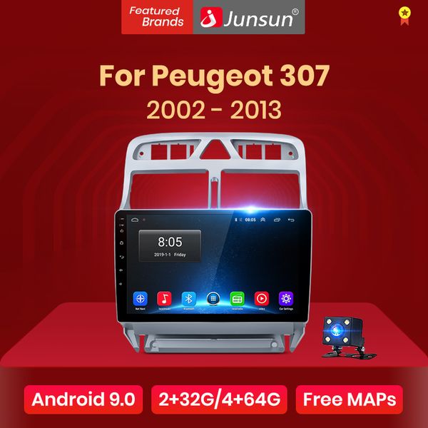 

junsun v1 2g + 32g android 9.0 for 307 2002 - 2008 - 2013 car radio multimedia video player navigation gps 2 din dvd car dvd