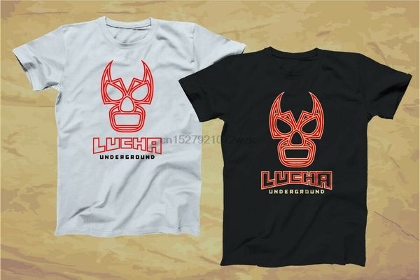 

popular lucha underground mascara black white t shirt xs-3xl