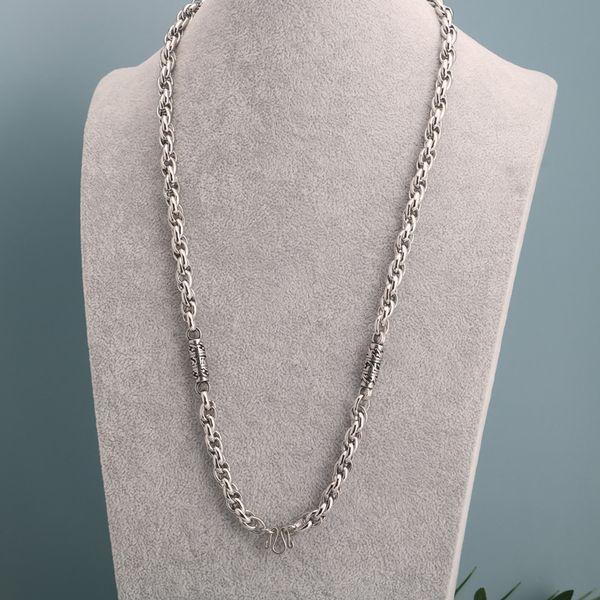 

fashion titanium steel men and women necklace sweater chain pendant with chain naked single sale, Silver