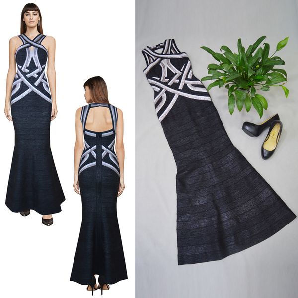 

2021 new hl v-neck mermlaid prom dresses bodycon elastic evening gown elegant long formal party bridesmaid skirt costumes h1901, Black