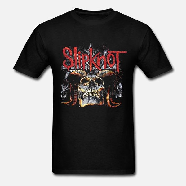 

slipknot star skull men short sleeve t-shirt black