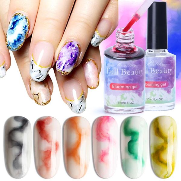 

1pcs bloom dipping gel varnish hybrid pigment lacquer fast drying blooming nail polish painting gellak nail art decoration be955, Red;pink